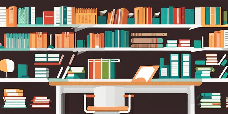 Libros y herramientas de estudio organizadas