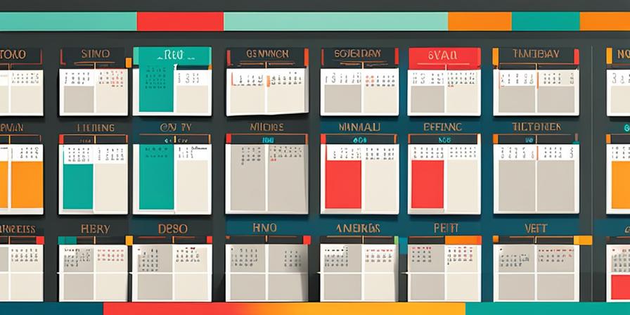 Calendario con tareas y bloques de tiempo